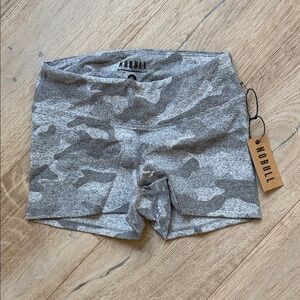 NOBULL Women's grey Camo original booty Shorts. New. Small